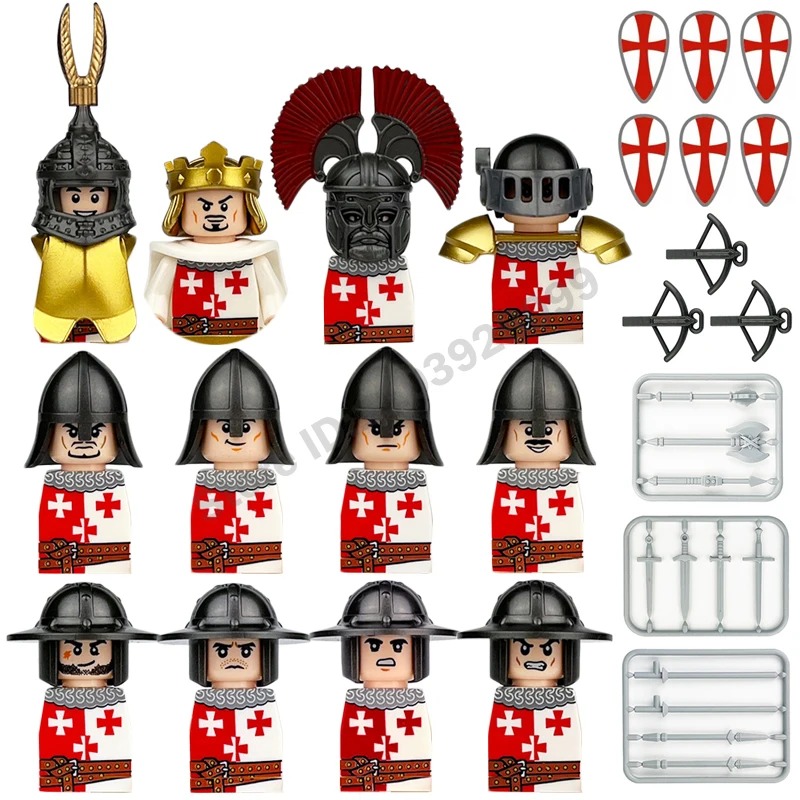 Lego Set Technic - Crusader Templar Knights Roman Warriors Middle