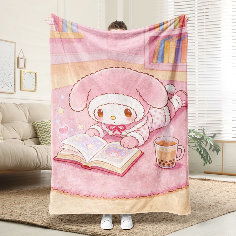 Sanrio Blanket Cozy Pink Flann - đánh giá và giá Christmas Throw Blanket