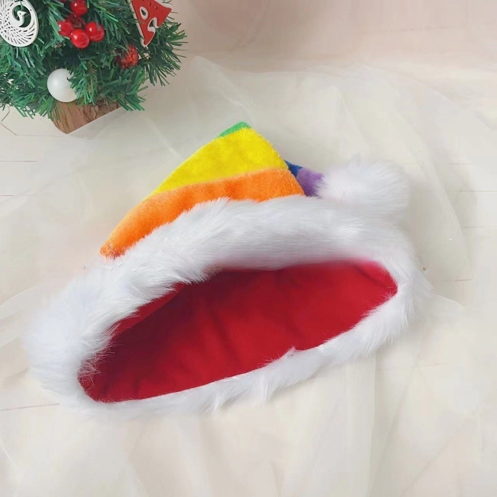 Simple Stripe Plush Christmas  - đánh giá và giá Santa Hat Plush