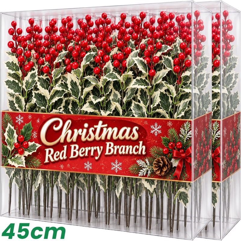 45cm Simulated Red Berry Plant - đánh giá và giá Christmas Wreath Fake