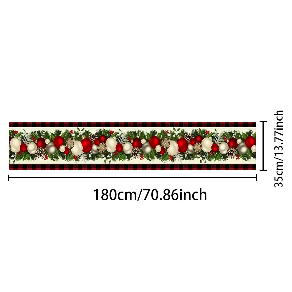 Christmas Table Runner Red Bla - đánh giá và giá Christmas Table Runner