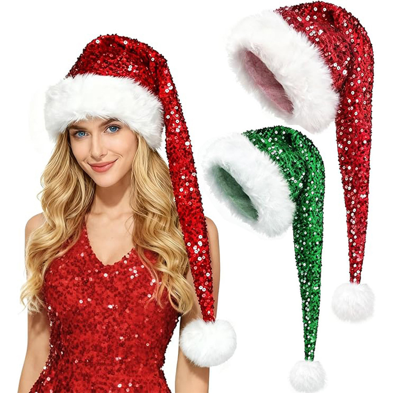 Unisex Christmas New Sequin Ha - đánh giá và giá Santa Hat Plush