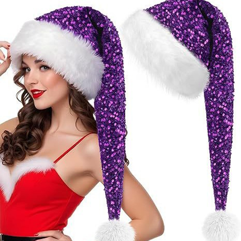 Unisex Christmas New Sequin Ha - đánh giá và giá Santa Hat Plush