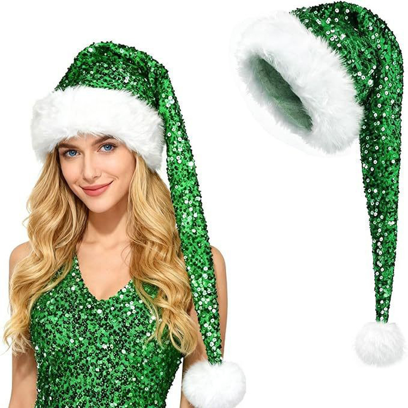 Unisex Christmas New Sequin Ha - đánh giá và giá Santa Hat Plush