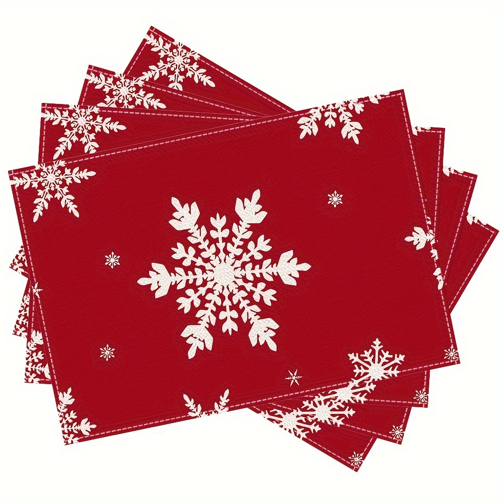 Minimalist Red Background Whit - đánh giá và giá Christmas Table Runner