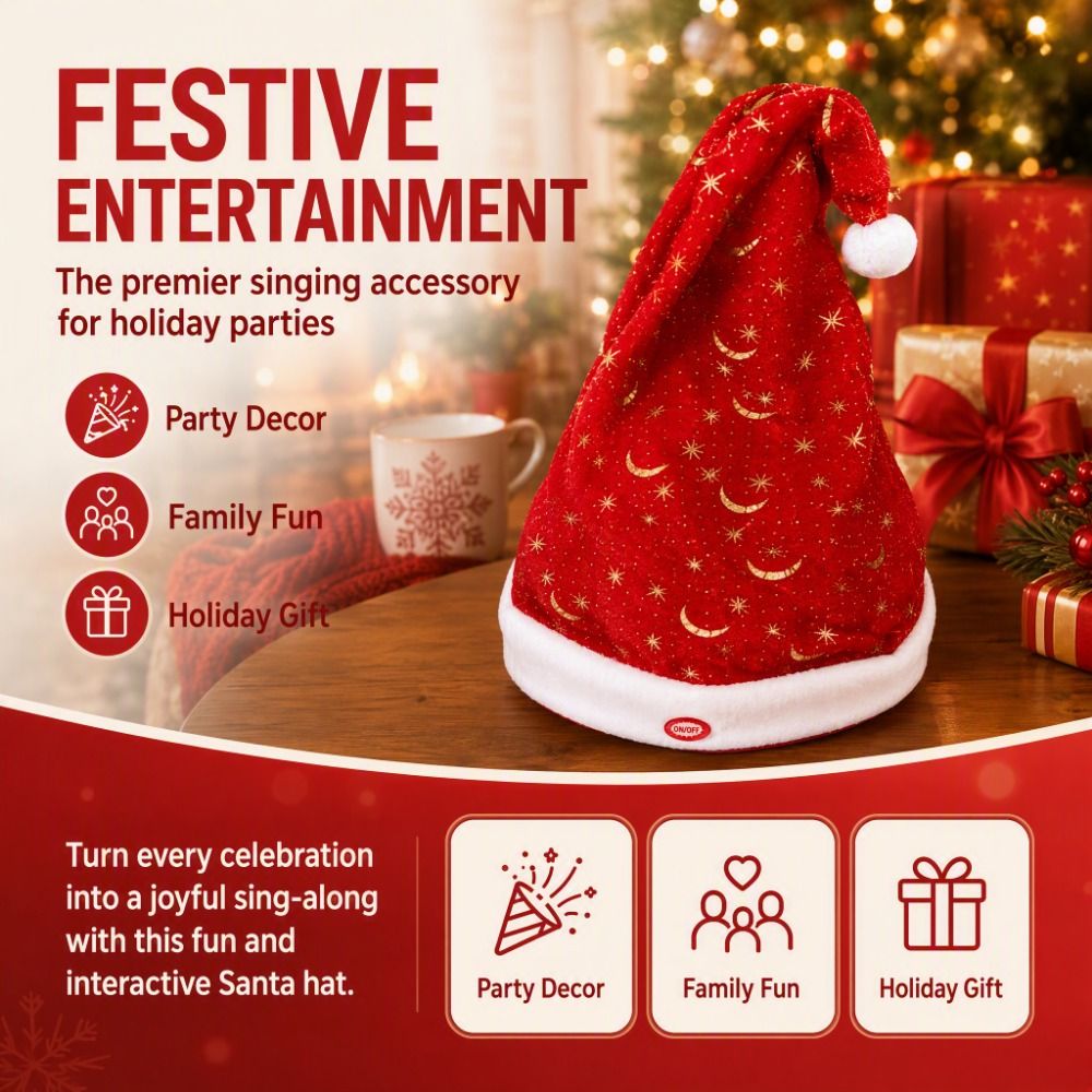 Electric Swing Dancing Christm - đánh giá và giá Santa Hat Plush
