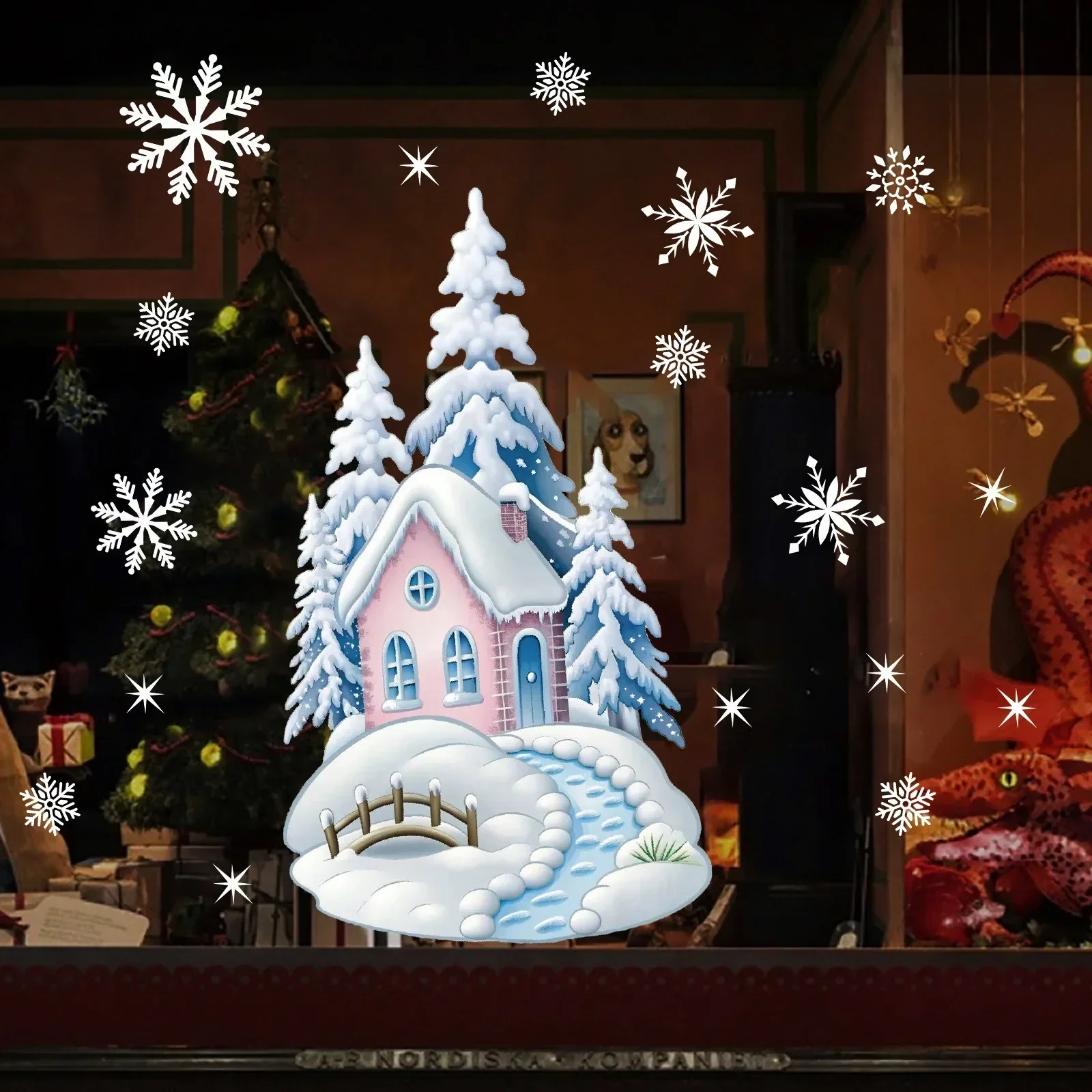 Christmas Glass Window Sticker - đánh giá và giá Snowflake Window Decal