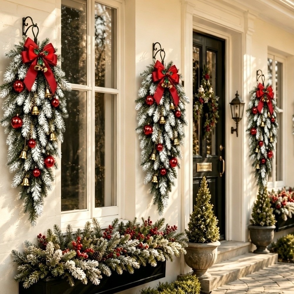Artificial Christmas Decor Set - đánh giá và giá Christmas Wreath Fake