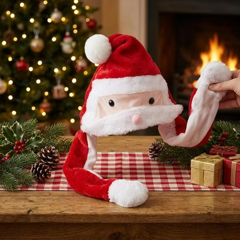 Funny Christmas Santa Hat with - đánh giá và giá Santa Hat Plush