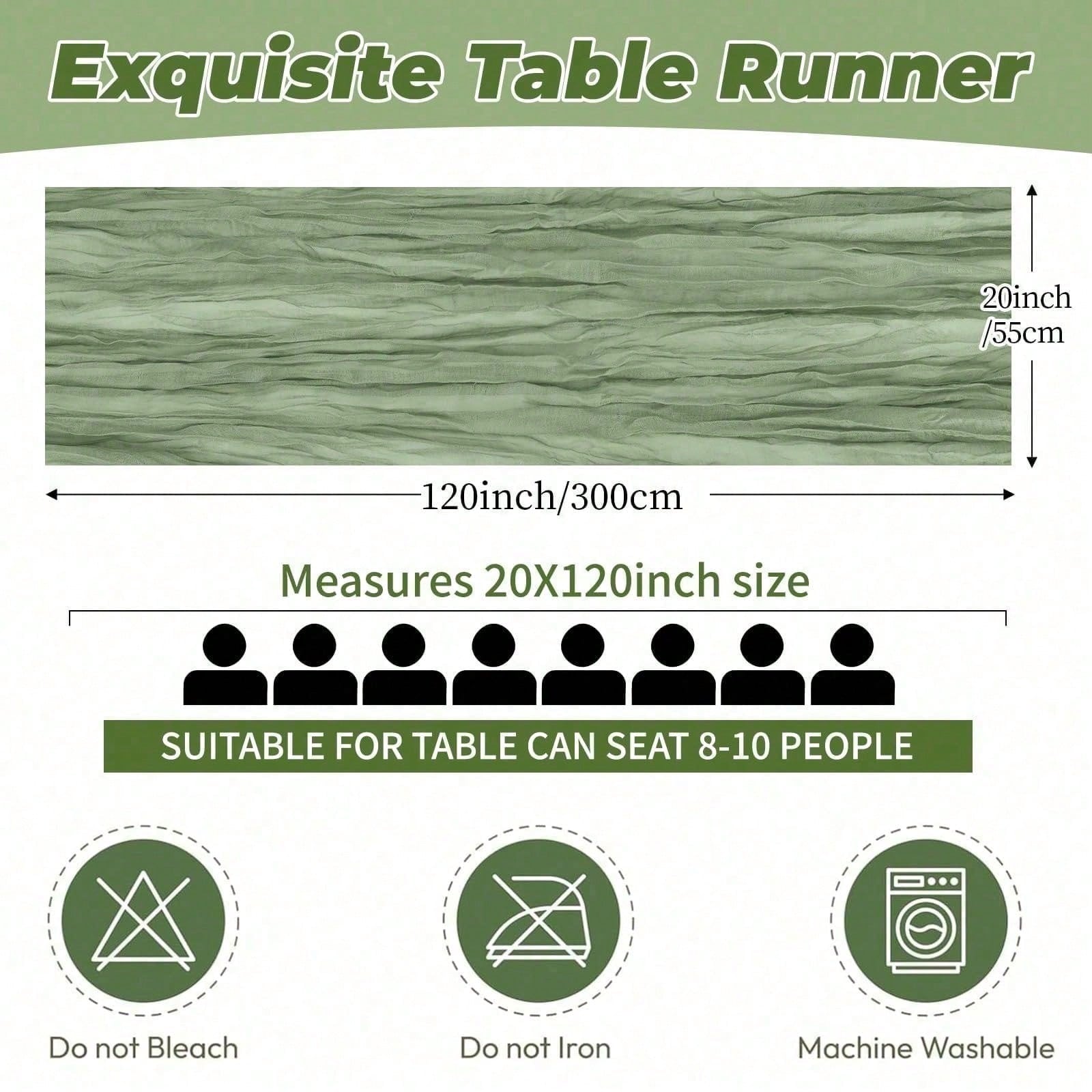 6 Pack Cheesecloth Table Runne - đánh giá và giá Christmas Table Runner