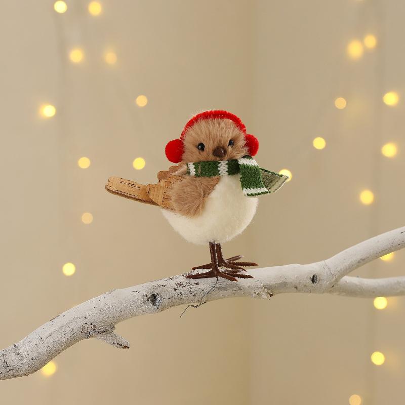 Christmas Plush Bird Ornaments - đánh giá và giá Santa Hat Plush