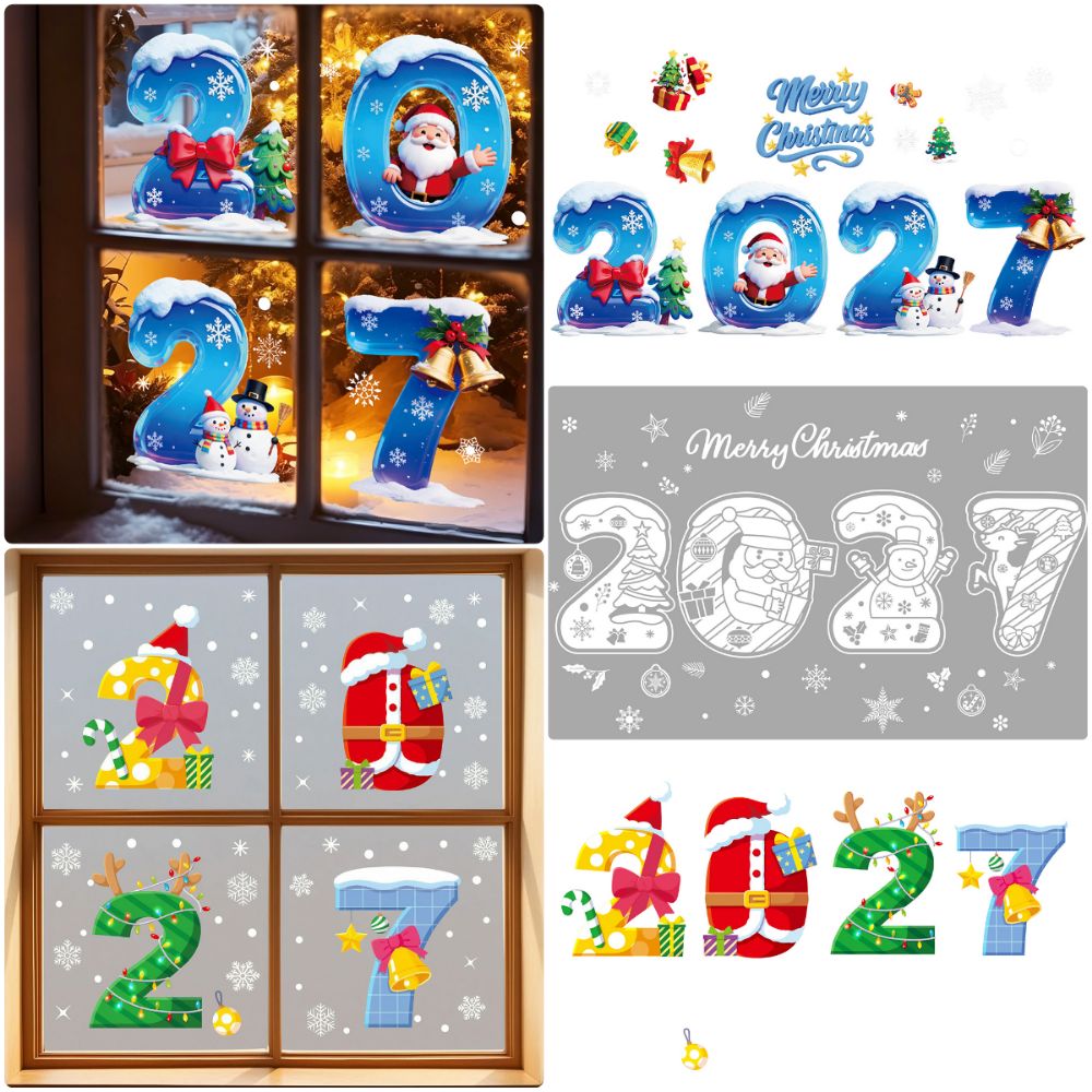 Electrostatic Merry Christmas  - đánh giá và giá Snowflake Window Decal